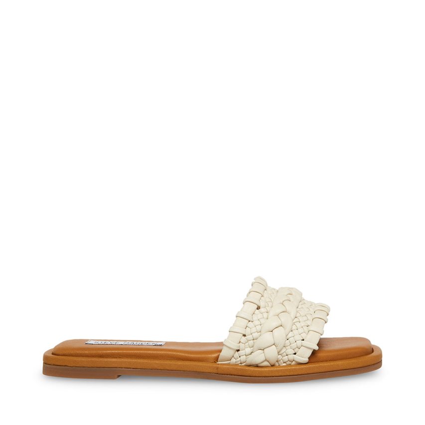 White Steve Madden Genevie Women\'s Slides | PH 3140GFV